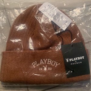 Brown playboy beanie NWT (still in bag)